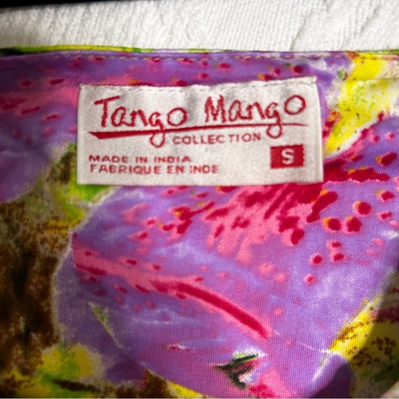 Tango Mango Tank Dress Stretch Tiered Ruffled Floral Women's Size Small Y2K - Picture 4 of 7